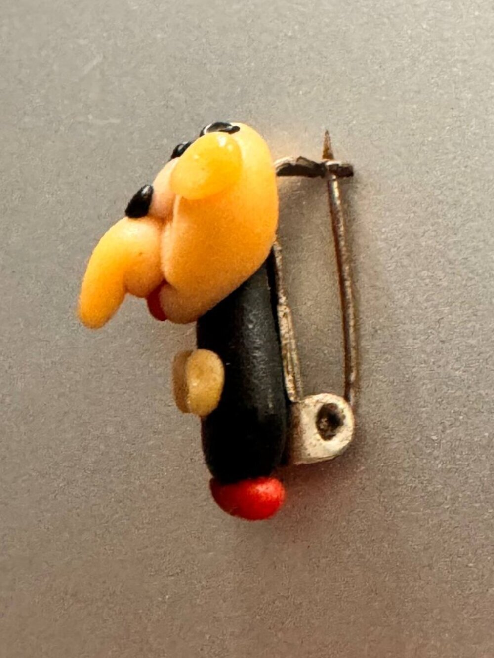 Vintage Y2K Adorable Troll Brooch with Pink Rhinestone. - Picture 2 of 4